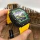 Knockoff Richard Mille Green Skeleton Watch - Richard Mille RM 61-01 with Yellow Rubber Strap (7)_th.jpg